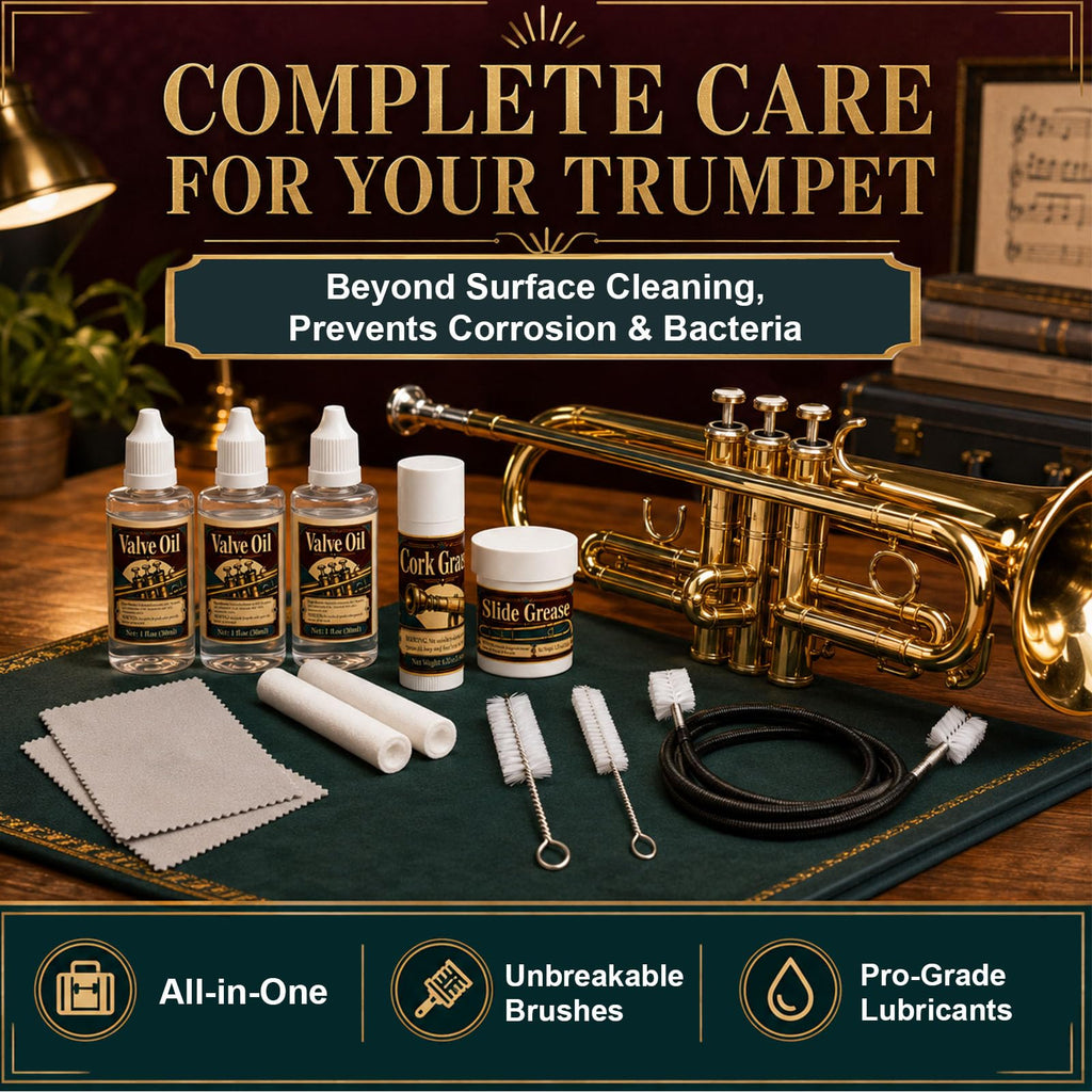 Trumpet Cleaning Kit with Oil, Grease & Brushes Z191