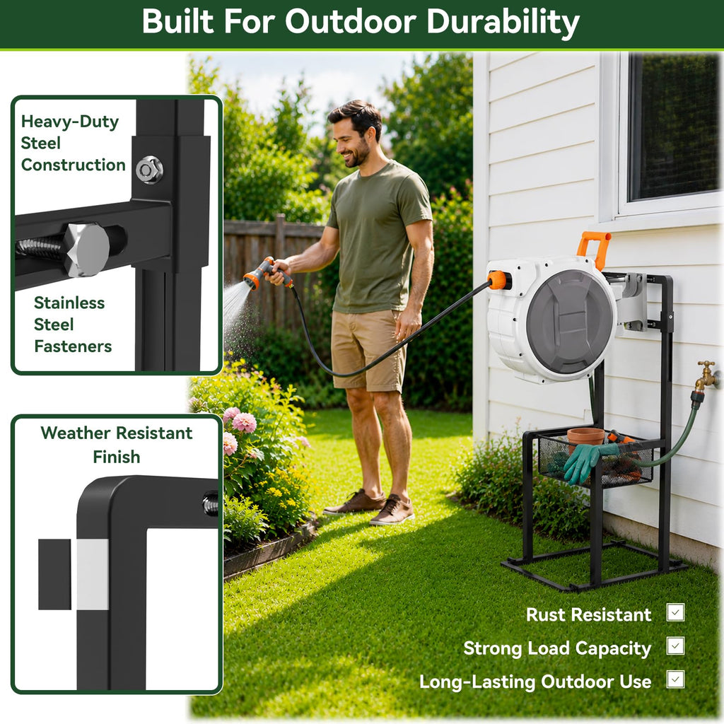 Retractable Hose Reel Stand/Mounting Post G4938