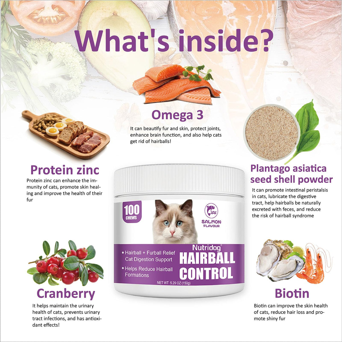 Hairball Remedy Chews with Omega 3&6 G507