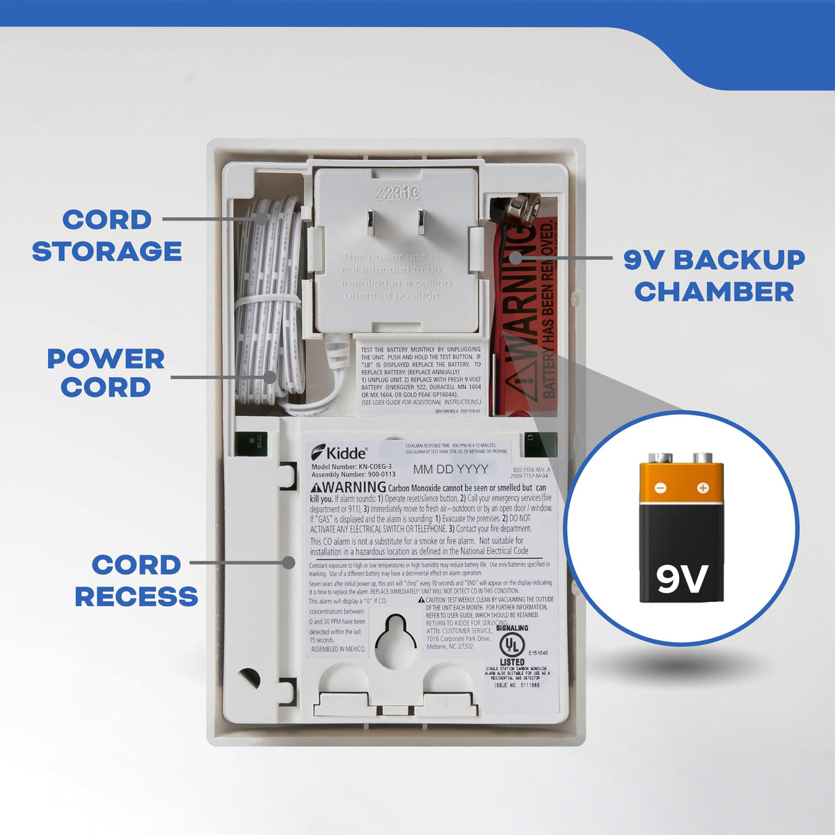 Carbon Monoxide & Explosive Gas Alarm with Digital Display F68730