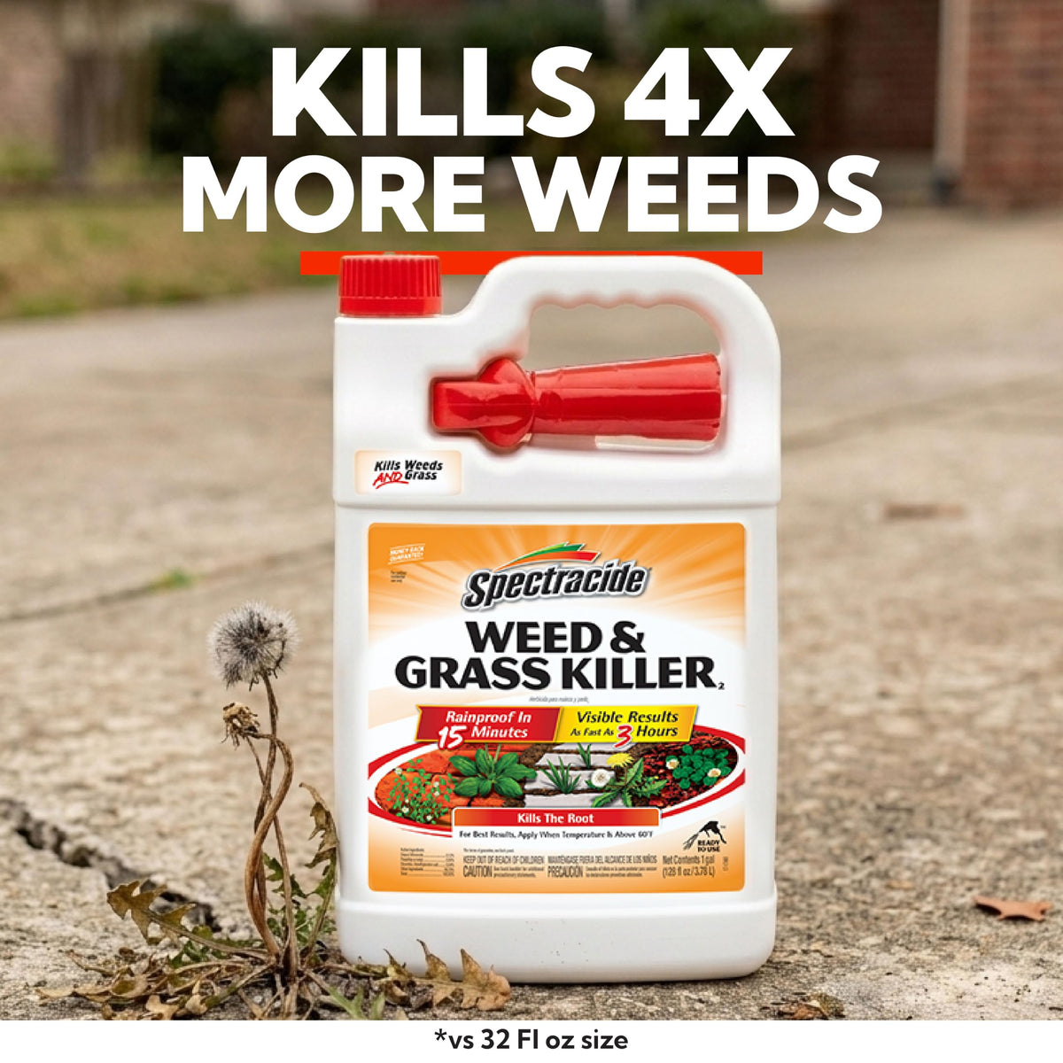Weed & Grass Killer Ready-to-Use Spray, 1.33 Gal O69614