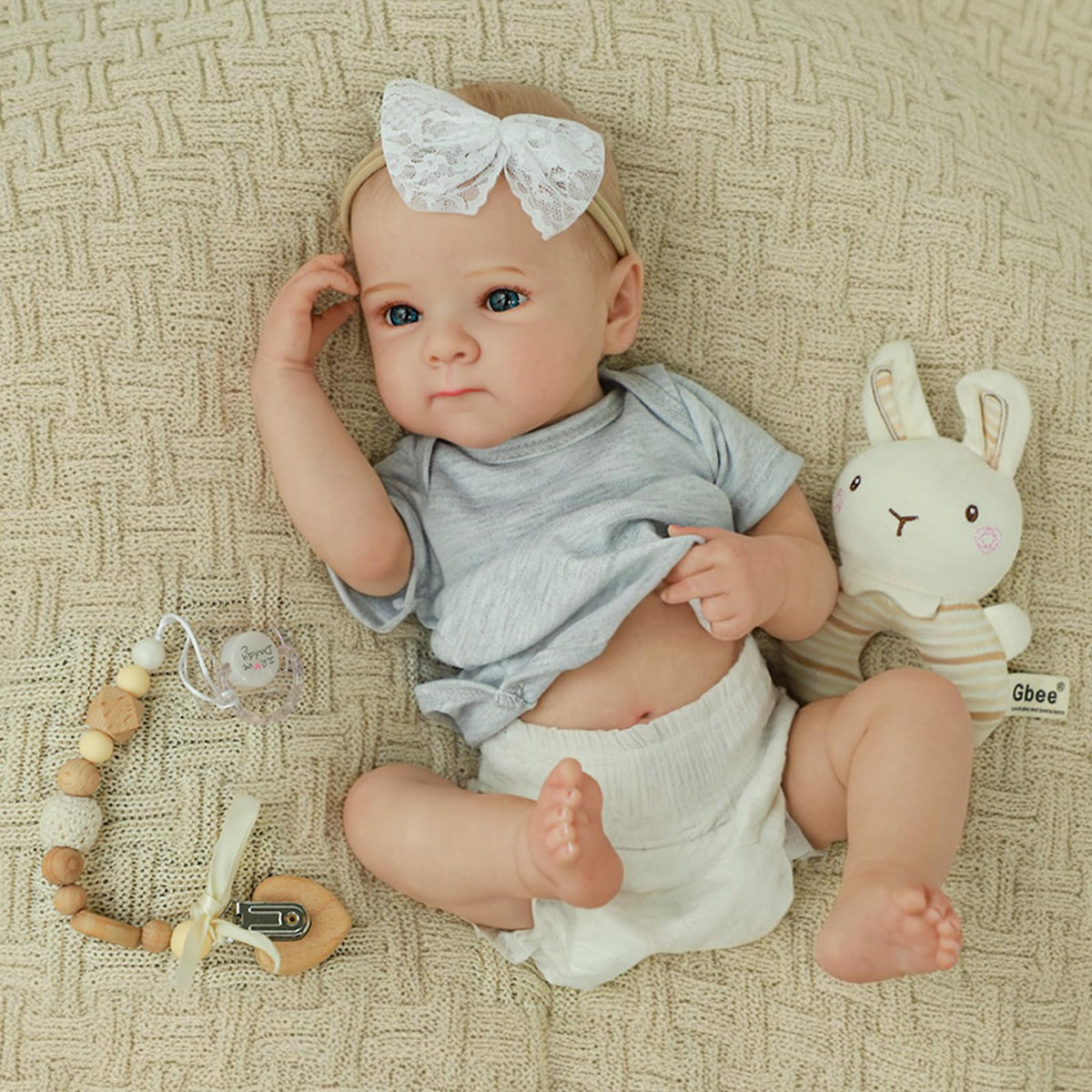 20 Inch Lifelike Full Vinyl Body Girl Baby Dolls M180688