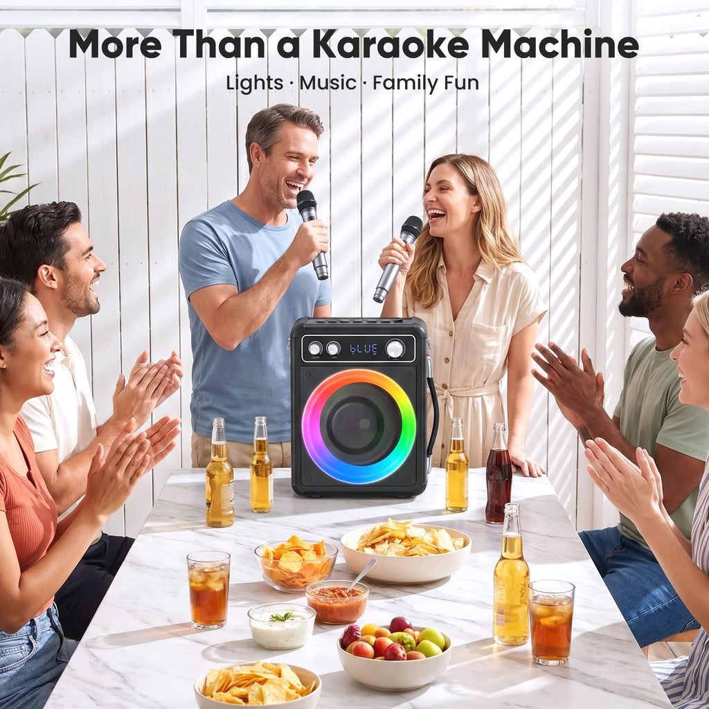 Karaoke Machine with 2 Wireless Mics S5610