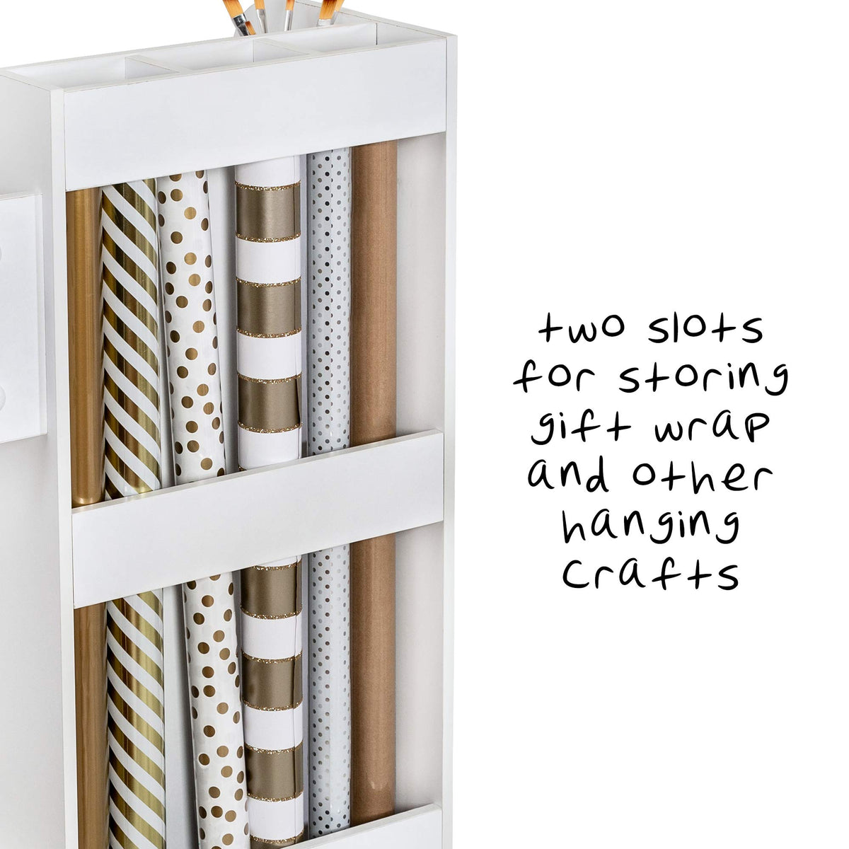 Rolling Craft Storage Cart with Locking Wheels Z506102