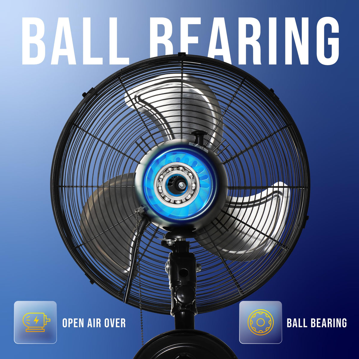 20 Inch Oscillating Wall Mount Fan 3 Speed 5250 CFM X92403