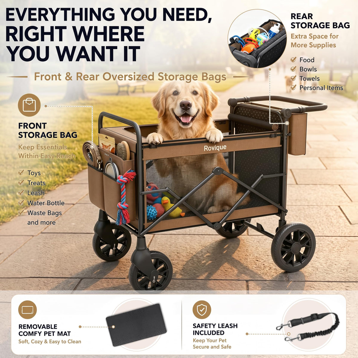 Foldable Dog Stroller Q6478