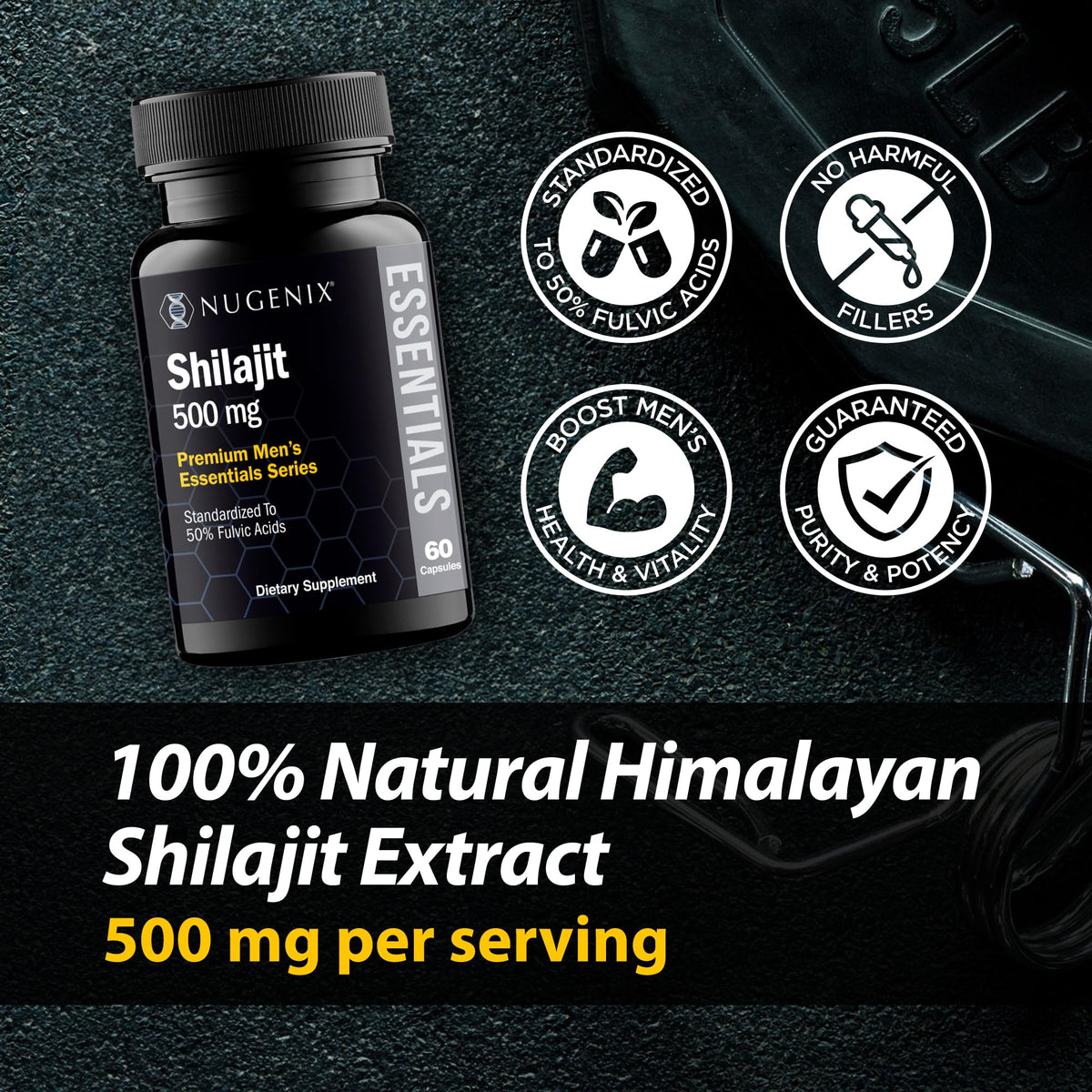 Shilajit 500mg 60 Capsules Z71001