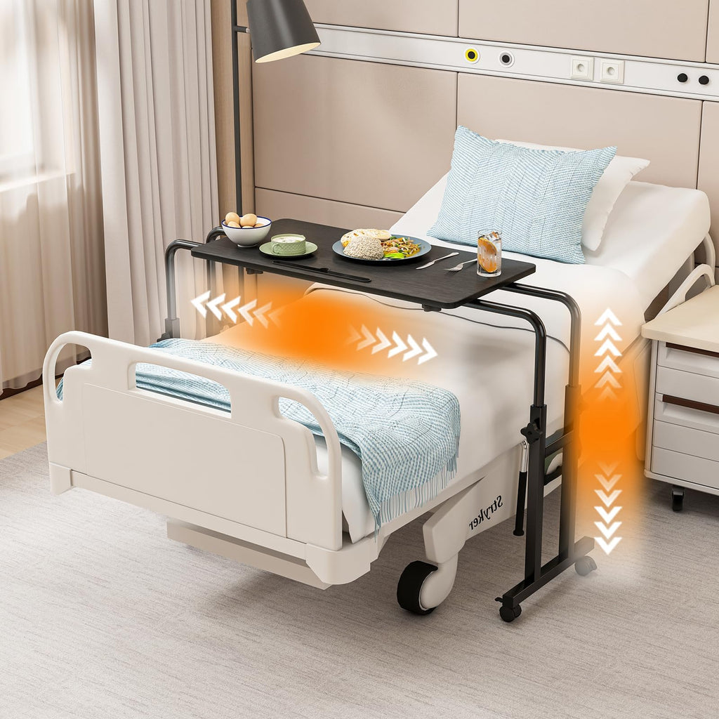 Adjustable Overbed Table with Wheels X516