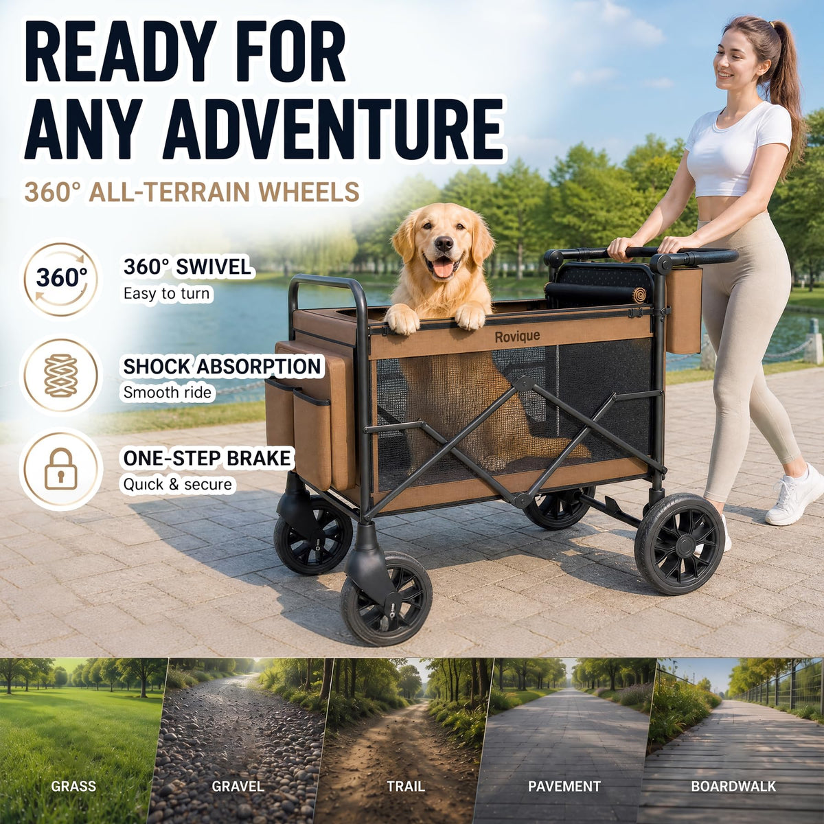 Foldable Dog Stroller Q6478