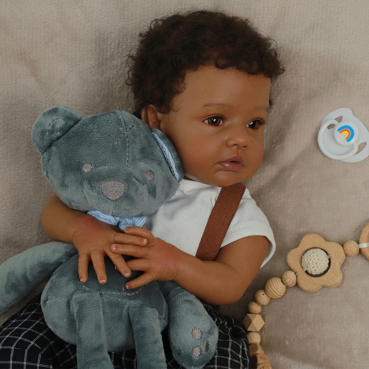 Black 20" Reborn Baby Dolls L102781