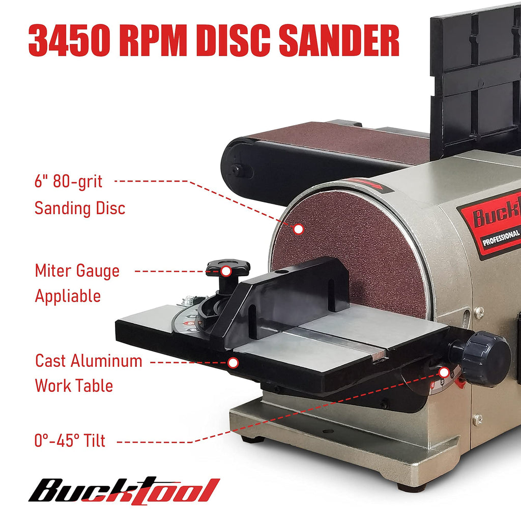 Bench Belt Disc Sander 4x36" Belt 6" Disc F5226