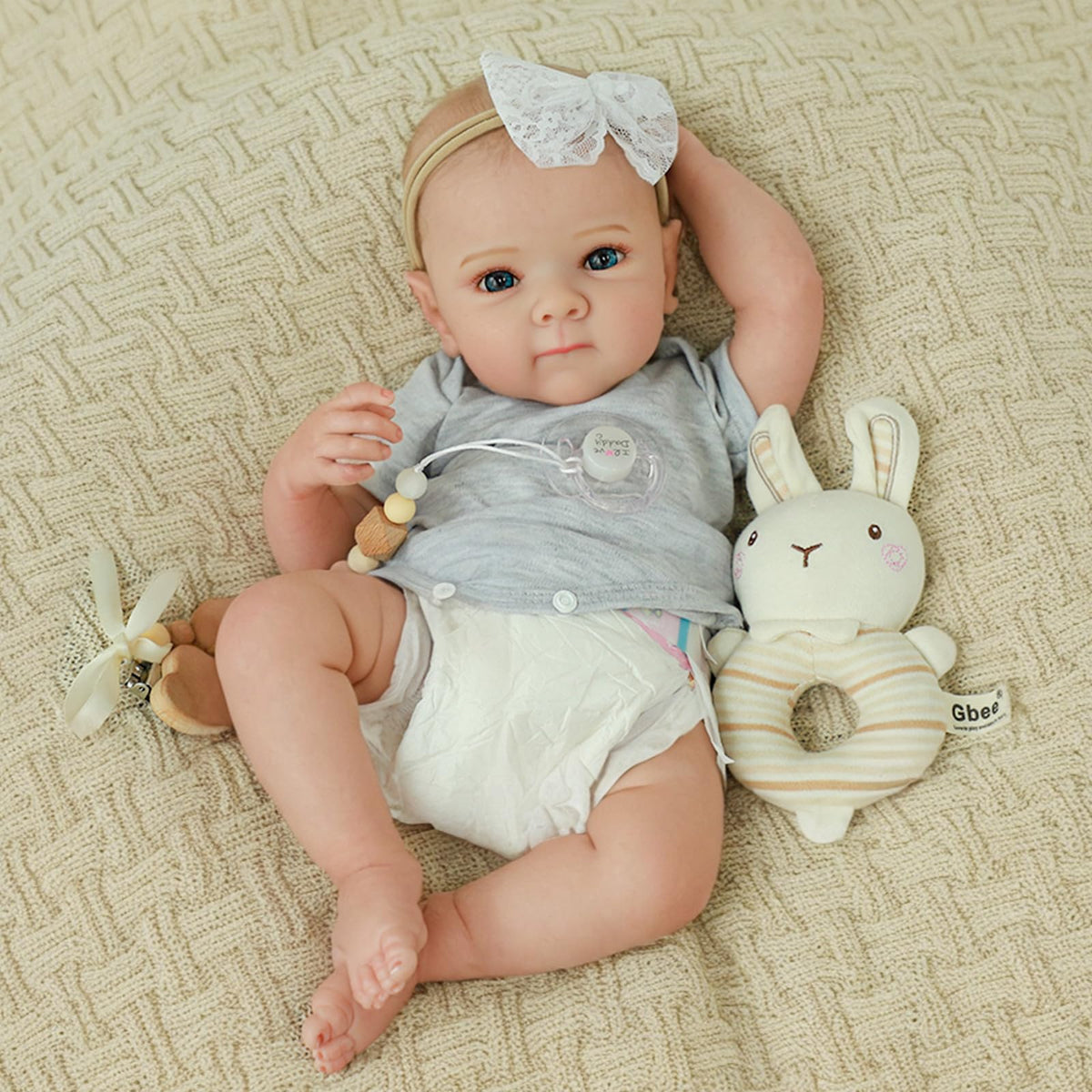 20 Inch Lifelike Full Vinyl Body Girl Baby Dolls M180688