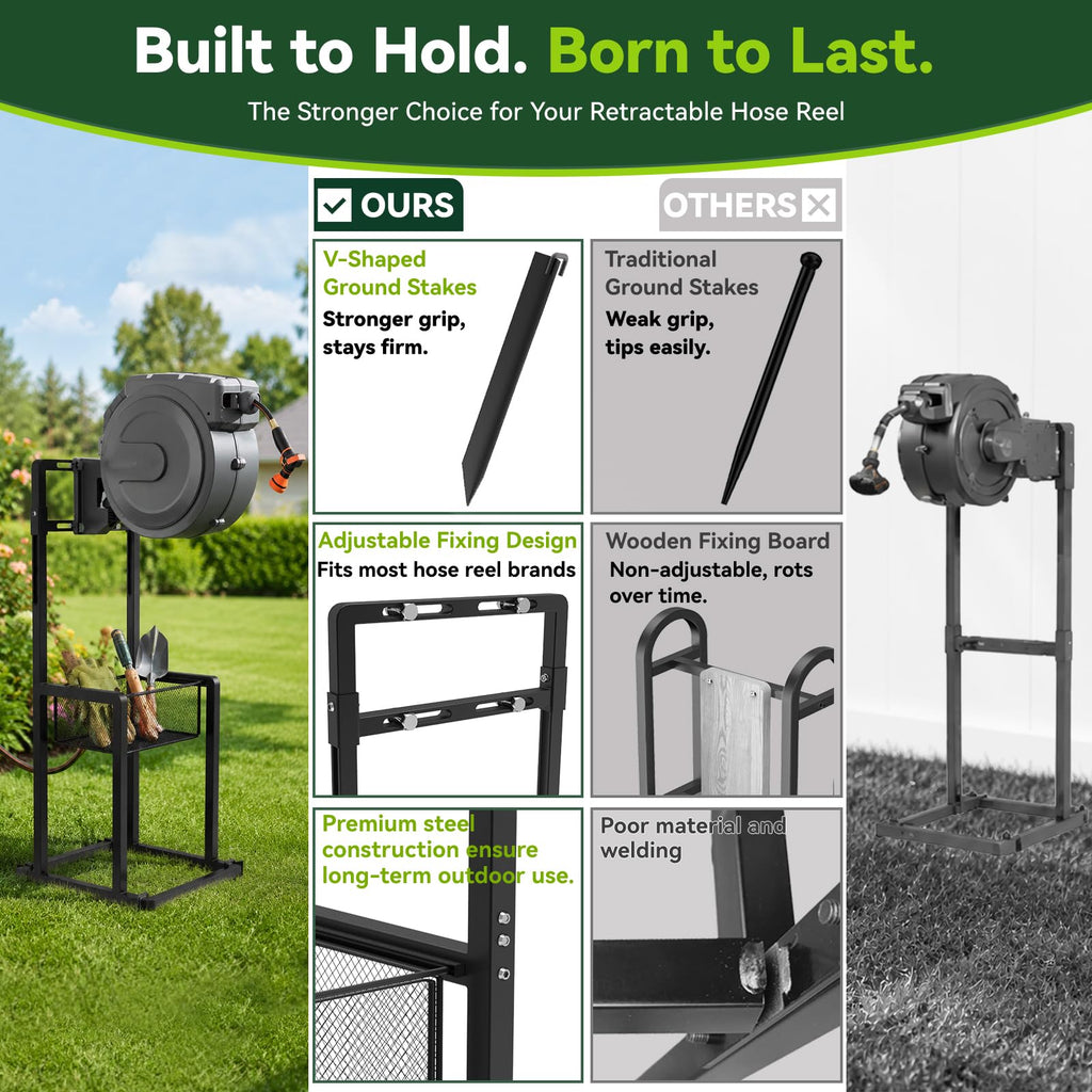 Retractable Hose Reel Stand/Mounting Post G4938