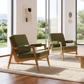 Boucle Upholstered Accent Chair Set of 2 O898