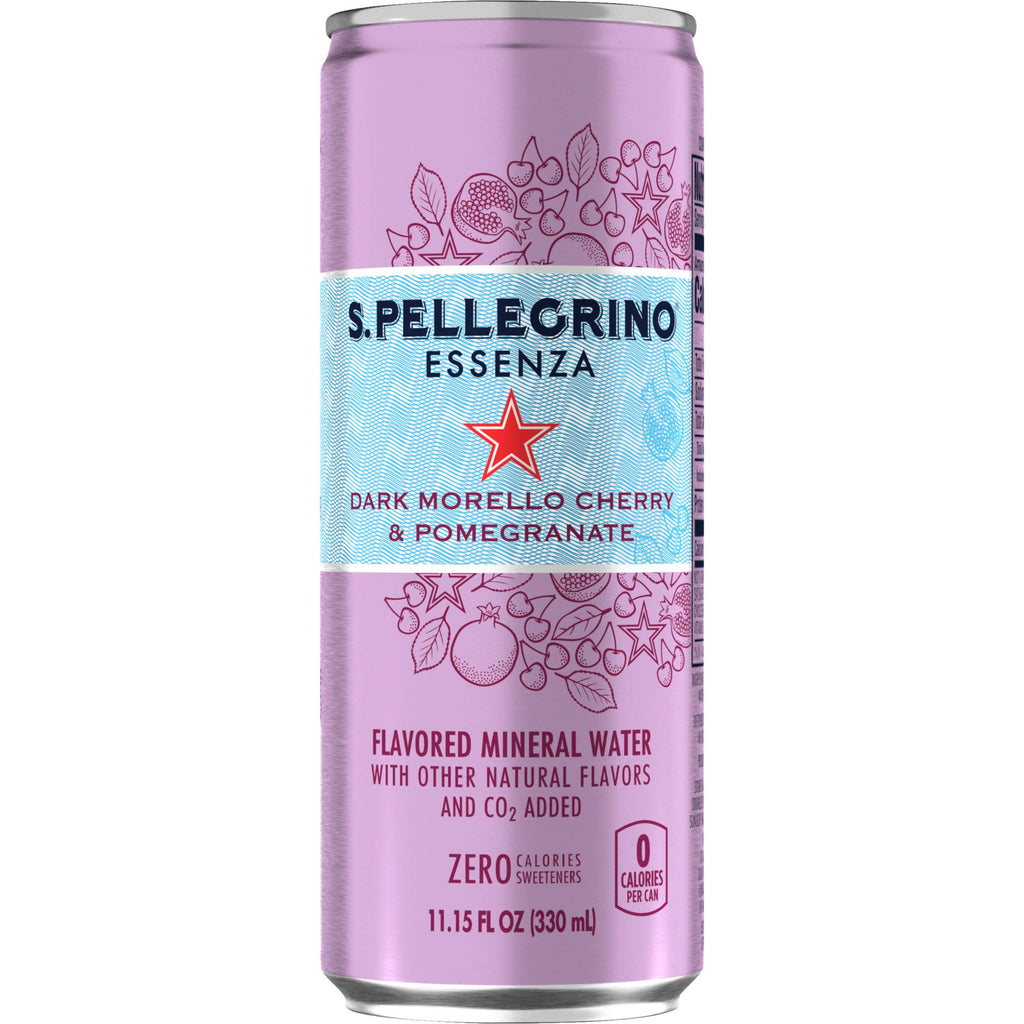 Dark Morello Cherry & Pomegranate Sparkling Water 11.2 Fl Oz (pack of 8) B7548