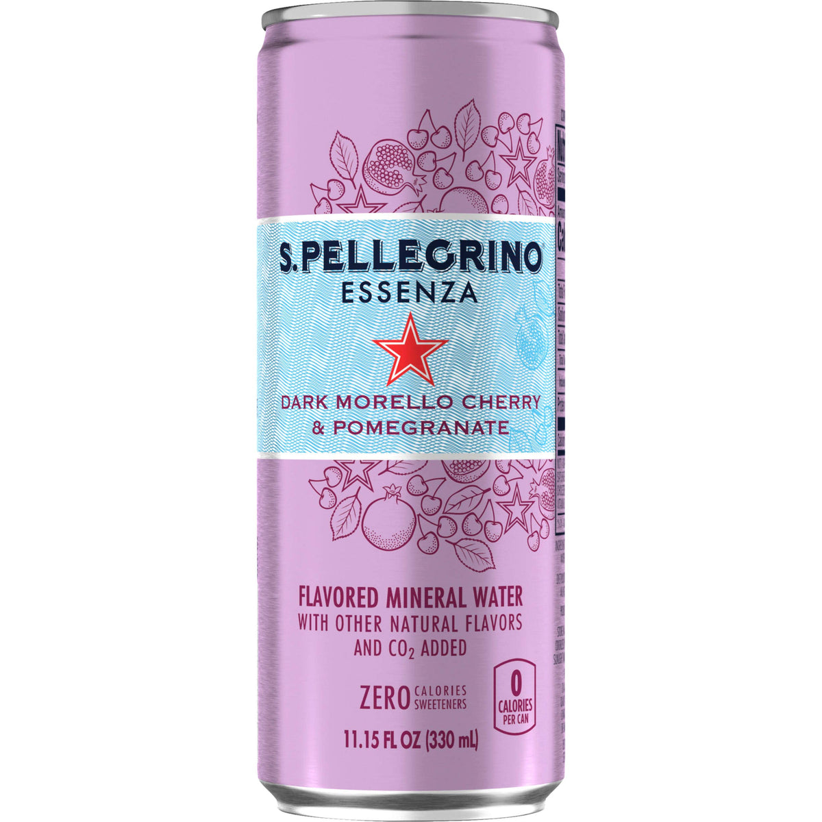 Dark Morello Cherry & Pomegranate Sparkling Water 11.2 Fl Oz (pack of 8) B7548
