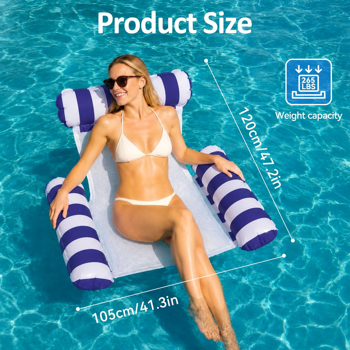 2 Pack Inflatable Pool Float Chair V9955