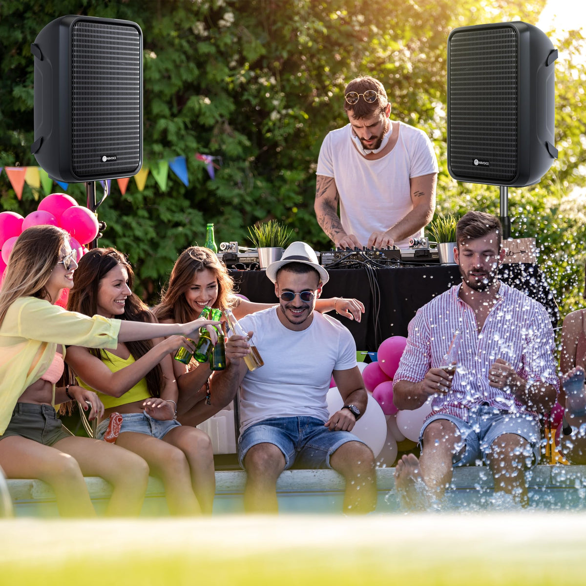 Portable All-in-One 2-Way PA System with 8-Channel Mixer N849286