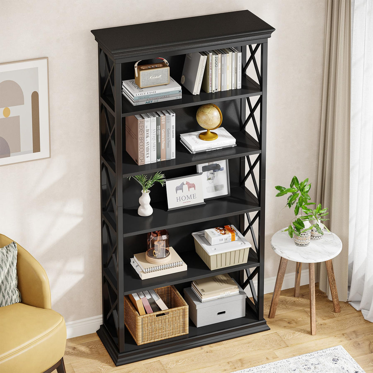 71 Inches 6-Tier Bookcase M78282