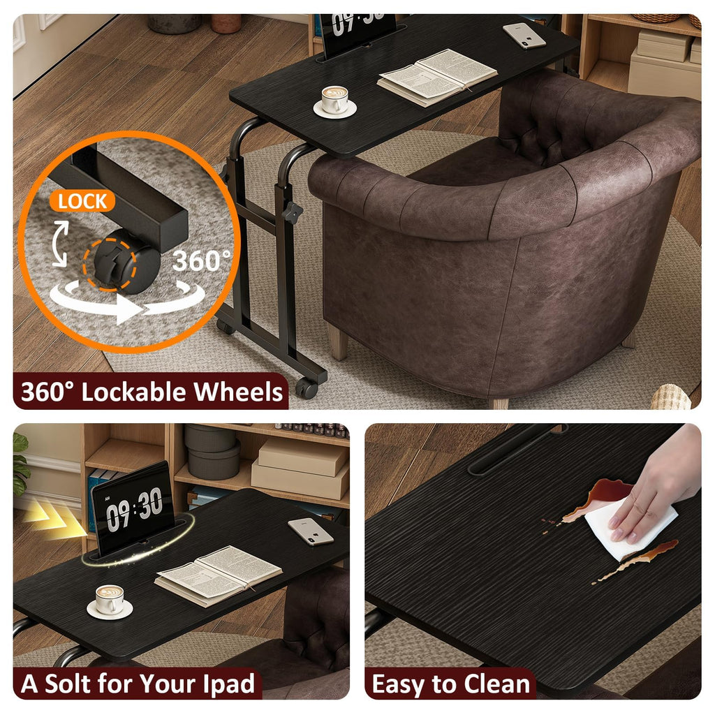 Adjustable Overbed Table with Wheels X516