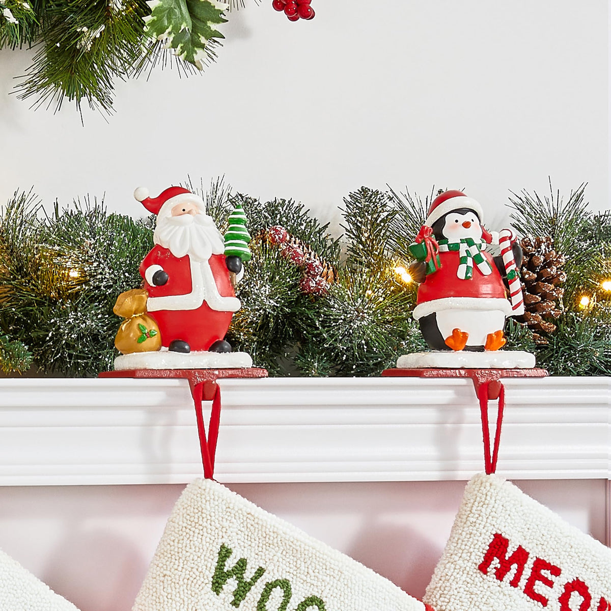 Set of 3 Christmas Stocking Holders S474