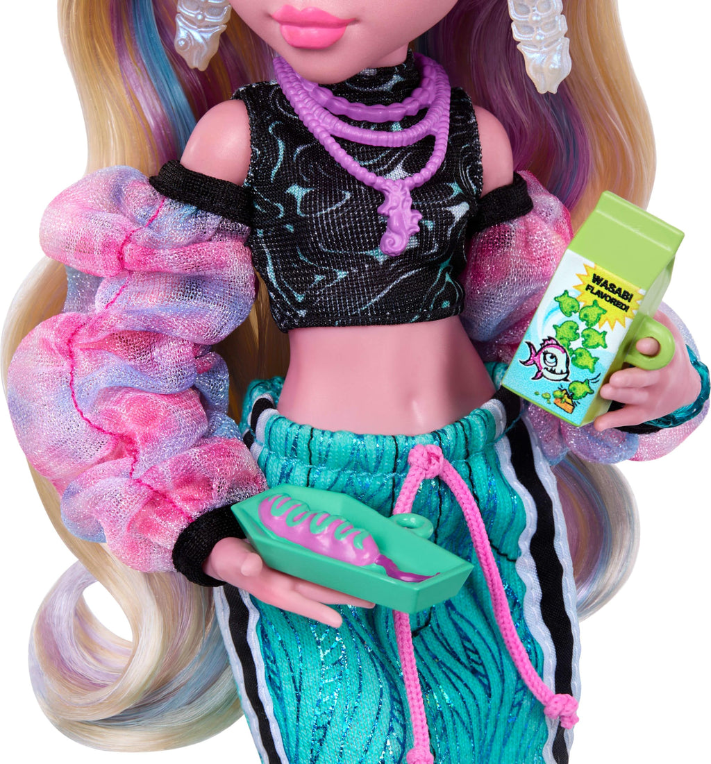 Blue Doll with Pet Piranha U2163