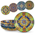 Pasta Bowls Set of 4, 42oz Ceramic Serving Bowls L660957