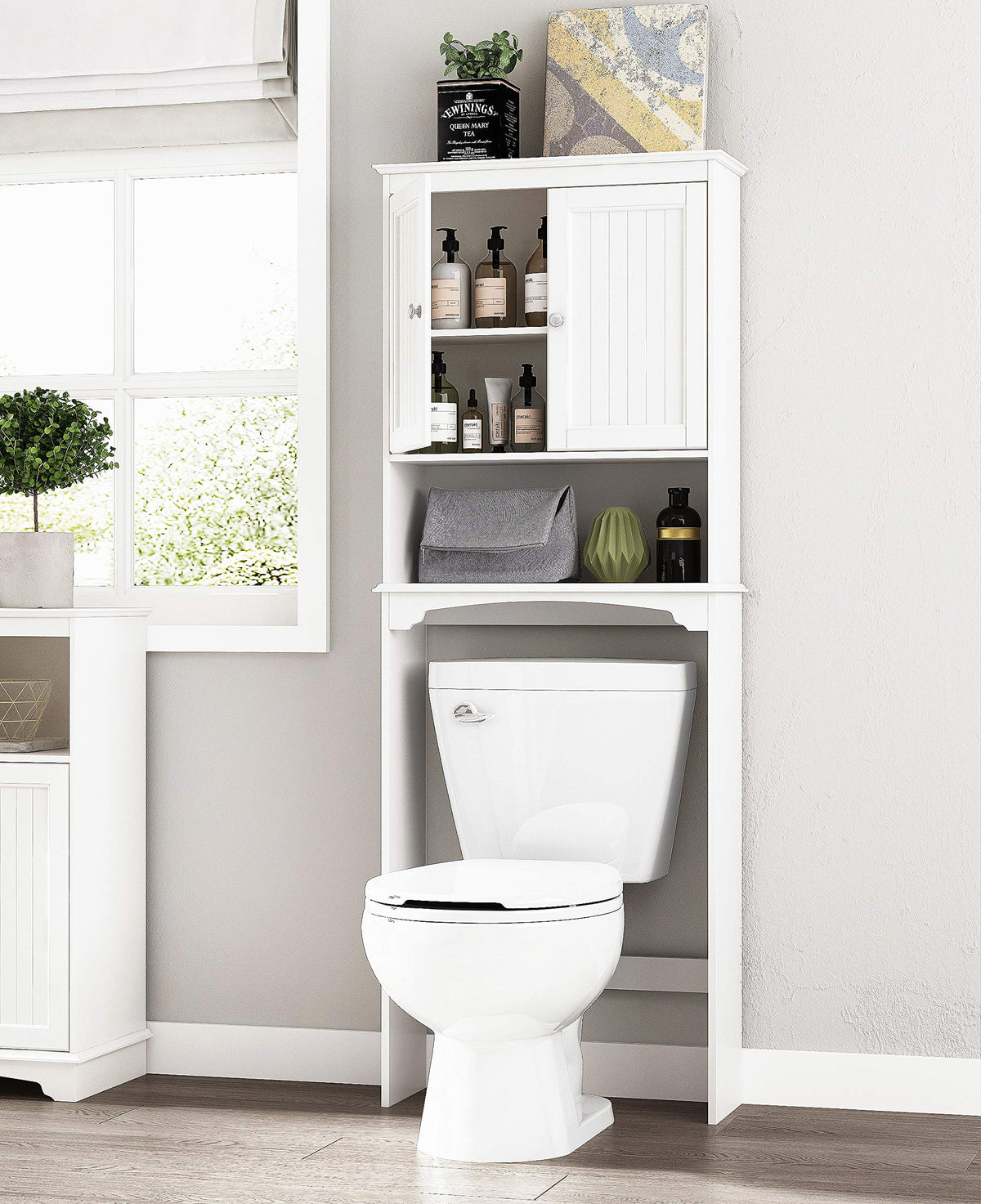 Over The Toilet Storage Cabinet with Doors G3672