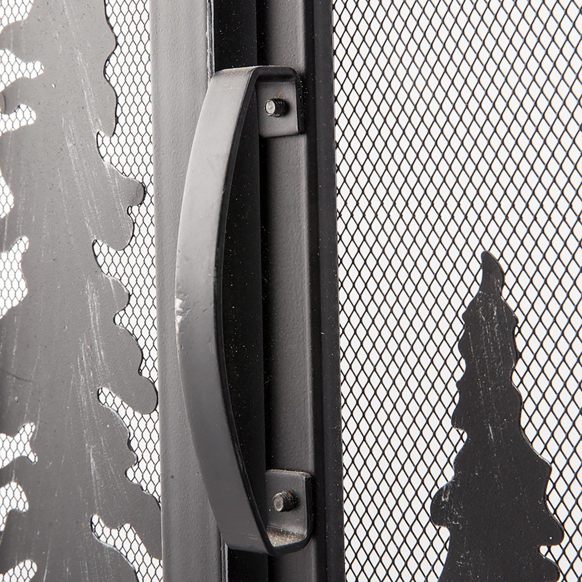 Black Metal Fireplace Screen A7079